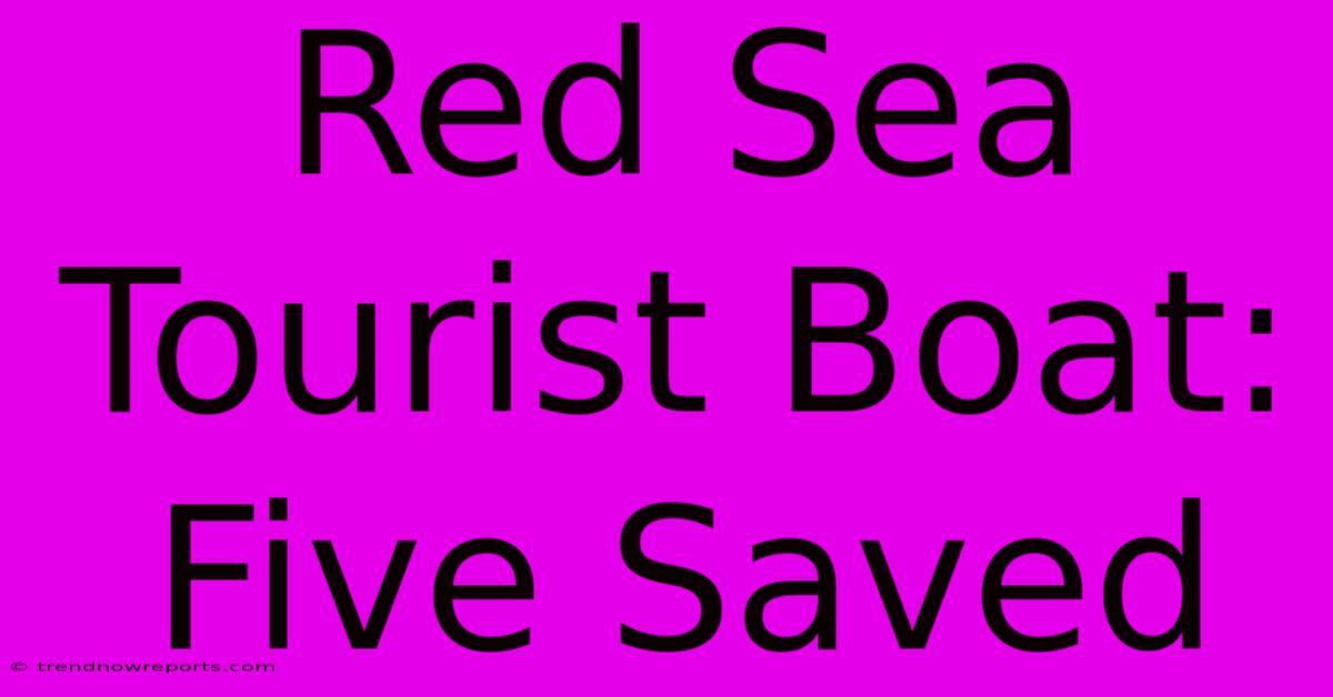 Red Sea Tourist Boat: Five Saved