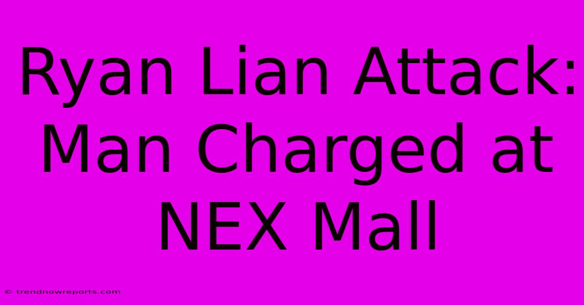 Ryan Lian Attack: Man Charged At NEX Mall